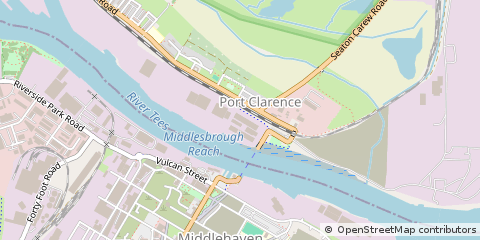 Map of Middlesbrough, Cleveland