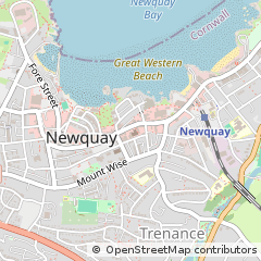 Map of Newquay, Cornwall