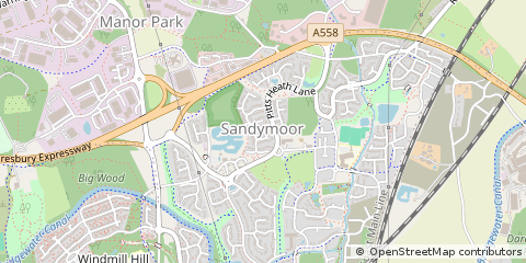 Map of Runcorn, Cheshire