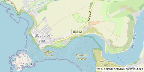 Map of Kingsbridge, Devon