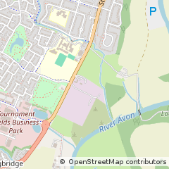 Map of Warwick, Warwickshire