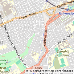 Map of Sunderland