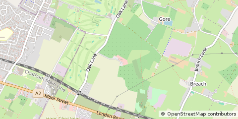 Map of Sittingbourne, Kent