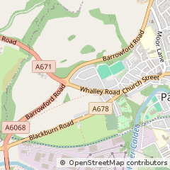 Map of Padiham, Lancashire