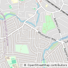 Map of Pinner, Middlesex