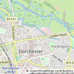 Map of Dorchester, Dorset