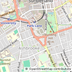 Map of Sunderland