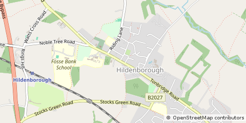 Map of Hildenborough, Kent