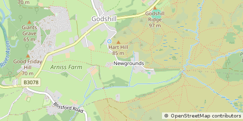 Map of Fordingbridge, Hampshire
