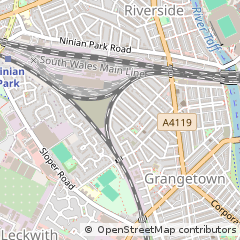 Map of Cardiff