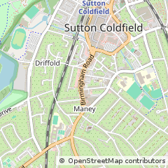 Map of Sutton Coldfield