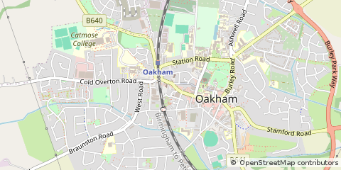 Map of Oakham, Rutland