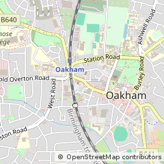 Map of Oakham, Rutland
