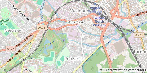 Map of Wigan