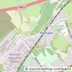 Map of Huncoat Industrial Estate, Accrington Lancashire