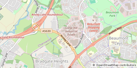 Map of Leicester