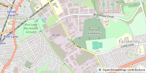 Map of Liverpool, Merseyside