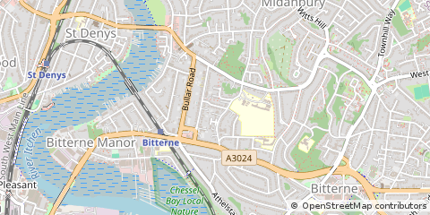 Map of Southampton, Hampshire