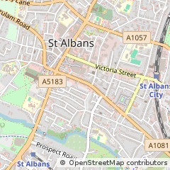 Map of ST Albans, Hertfordshire