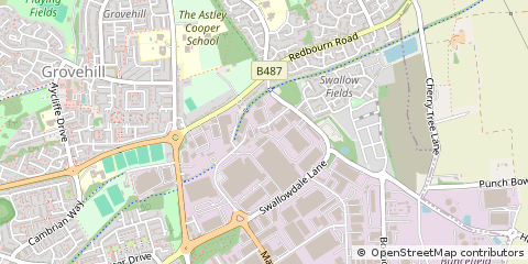 Map of Hemel Hempstead, Hertfordshire