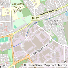 Map of Hemel Hempstead, Hertfordshire