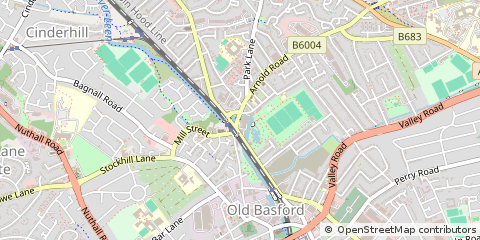 Map of Basford, Nottingham
