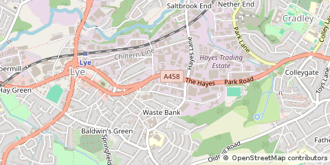 Map of Stourbridge, West Midlands