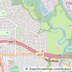 Map of Manchester, Lancashire