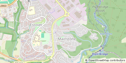 Map of Plymouth, Devon