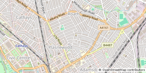 Map of Cardiff