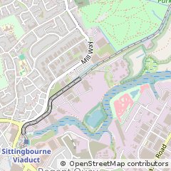 Map of Sittingbourne, Kent