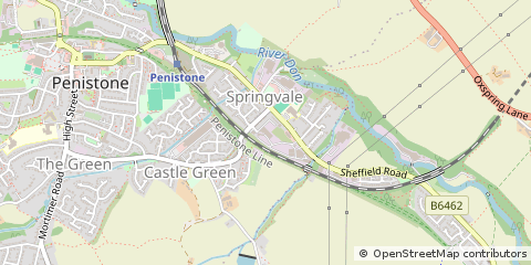 Map of Sheffield, South Yorkshire