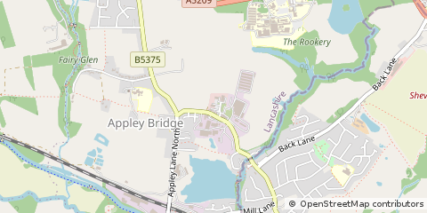 Map of Wigan, Greater Manchester
