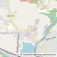 Map of Wigan, Greater Manchester