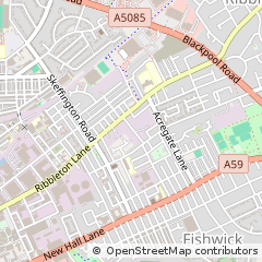 Map of Preston, Lancashire
