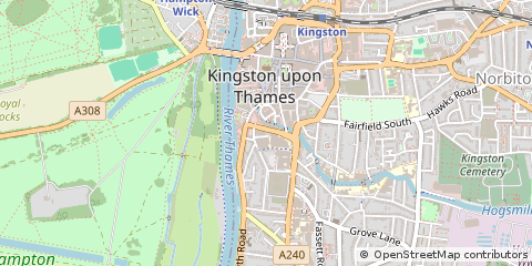 Map of Kingston Upon Thames