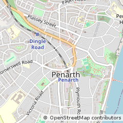Map of Penarth, South Glamorgan