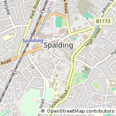 Map of Spalding, Lincolnshire