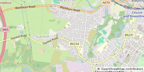 Map of Accrington