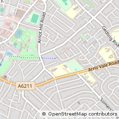 Map of Nottingham, Nottinghamshire