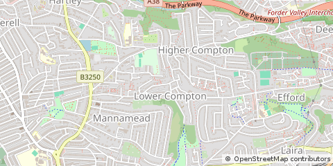 Map of Plymouth, Devon