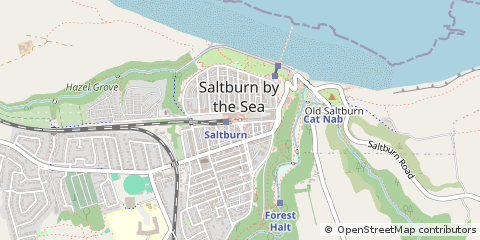 Map of Saltburn-by-the-SEA, Cleveland