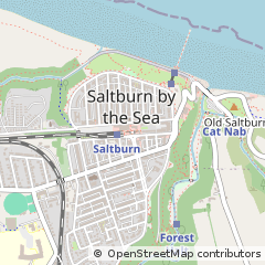 Map of Saltburn-by-the-SEA, Cleveland