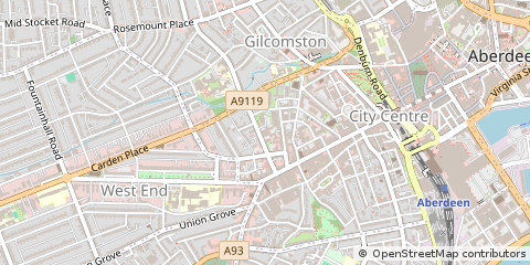 Map of Aberdeen