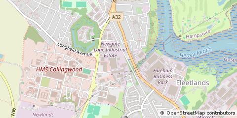 Map of Titchfield, Hampshire