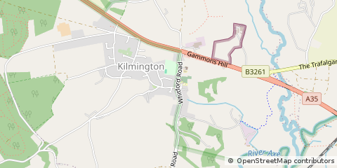 Map of Kilmington, Axminster