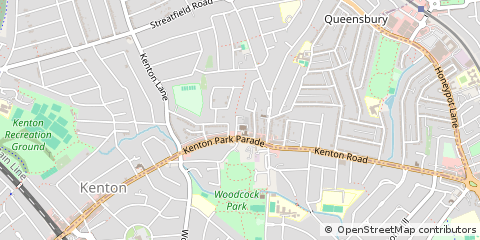 Map of Harrow, Middlesex