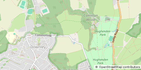 Map of High Wycombe, Buckinghamshire