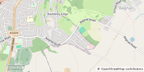 Map of Stoke-on-Trent, Staffordshire