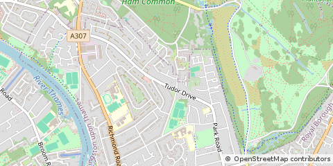 Map of Kingston Upon Thames, Surrey
